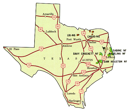 Map of Texas